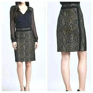 Diane VonFurstenberg DVF Panel Marta Framed Python Snake Reptile Print Size 4